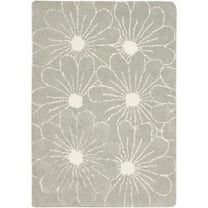 SAFAVIEH Soho Megan Floral Wool Area Rug, Blue/Ivory, 2' x 3'