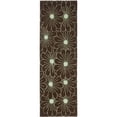 thumbnail image 1 of SAFAVIEH Soho Megan Floral Wool Runner Rug, Brown/Teal, 2'6" x 8', 1 of 8