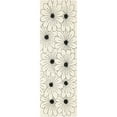 thumbnail image 1 of SAFAVIEH Soho Megan Floral Wool Runner Rug, Ivory/Black, 2'6" x 8', 1 of 10