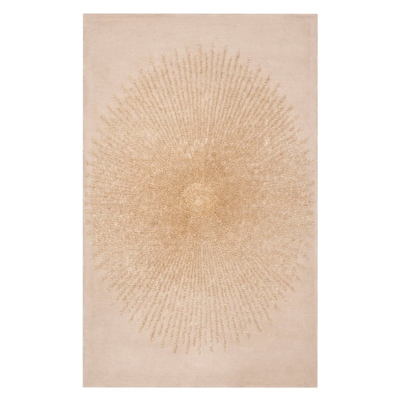 SAFAVIEH Soho Michelle Geometric Area Rug, Beige, 6' x 6' Round