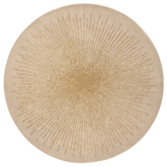 SAFAVIEH Soho Michelle Geometric Area Rug, Beige, 8' x 8' Round