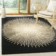 thumbnail image 1 of SAFAVIEH Soho Michelle Geometric Area Rug, Black/Beige, 3'6" x 5'6", 1 of 7