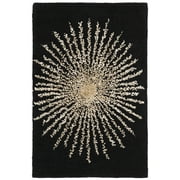 SAFAVIEH Soho Michelle Geometric Area Rug, Black/Beige, 3' x 5'