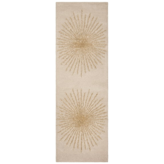 SAFAVIEH Soho Michelle Geometric Runner Rug, Beige, 2'6" x 6'