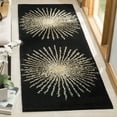 thumbnail image 1 of SAFAVIEH Soho Michelle Geometric Runner Rug, Black/Beige, 2'6" x 8', 1 of 7