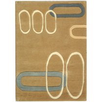 SAFAVIEH Soho Nimes Abstract Wool Area Rug, Beige, 2' x 3'