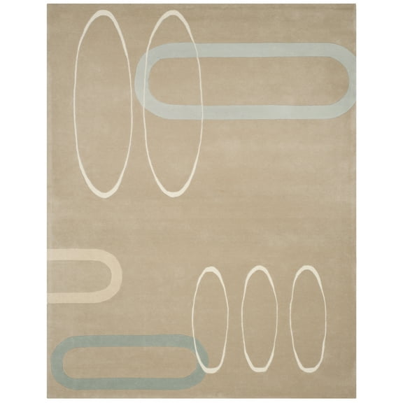 SAFAVIEH Soho Nimes Abstract Wool Area Rug, Beige, 9'6" x 13'6"