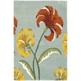 thumbnail image 1 of SAFAVIEH Soho Noah Floral Wool Area Rug, Blue/Multi, 2' x 3', 1 of 8