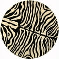 thumbnail image 1 of SAFAVIEH Soho Paige Striped Wool Area Rug, Beige/Charcoal, 6' x 6' Square, 1 of 6
