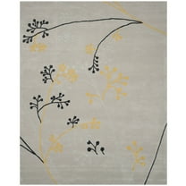 SAFAVIEH Soho Piper Floral Wool Area Rug, Grey, 3'6" x 5'6"