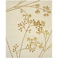 thumbnail image 1 of SAFAVIEH Soho Piper Floral Wool Area Rug, Ivory/Orange, 8' x 8' Round, 1 of 7