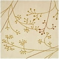 thumbnail image 1 of SAFAVIEH Soho Piper Floral Wool Area Rug, Ivory/Orange, 8' x 8' Square, 1 of 7