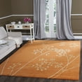thumbnail image 1 of SAFAVIEH Soho Piper Floral Wool Area Rug, Rust, 3'6" x 5'6", 1 of 7