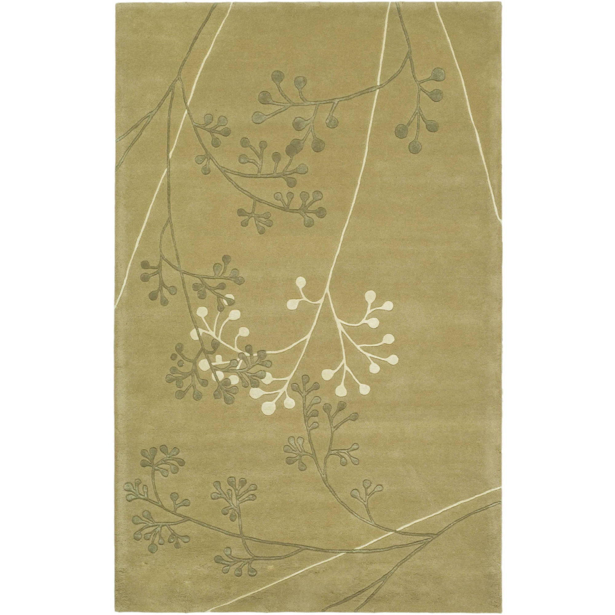 Sage Tufted Handmade Wool and Viscose 6' x 9' Area Rug