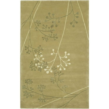 SAFAVIEH Soho Piper Floral Wool Area Rug, Sage, 8'3" x 11'