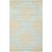 SAFAVIEH Soho Quinton Geometric Wool Area Rug, Blue/Beige, 8'3" x 11'