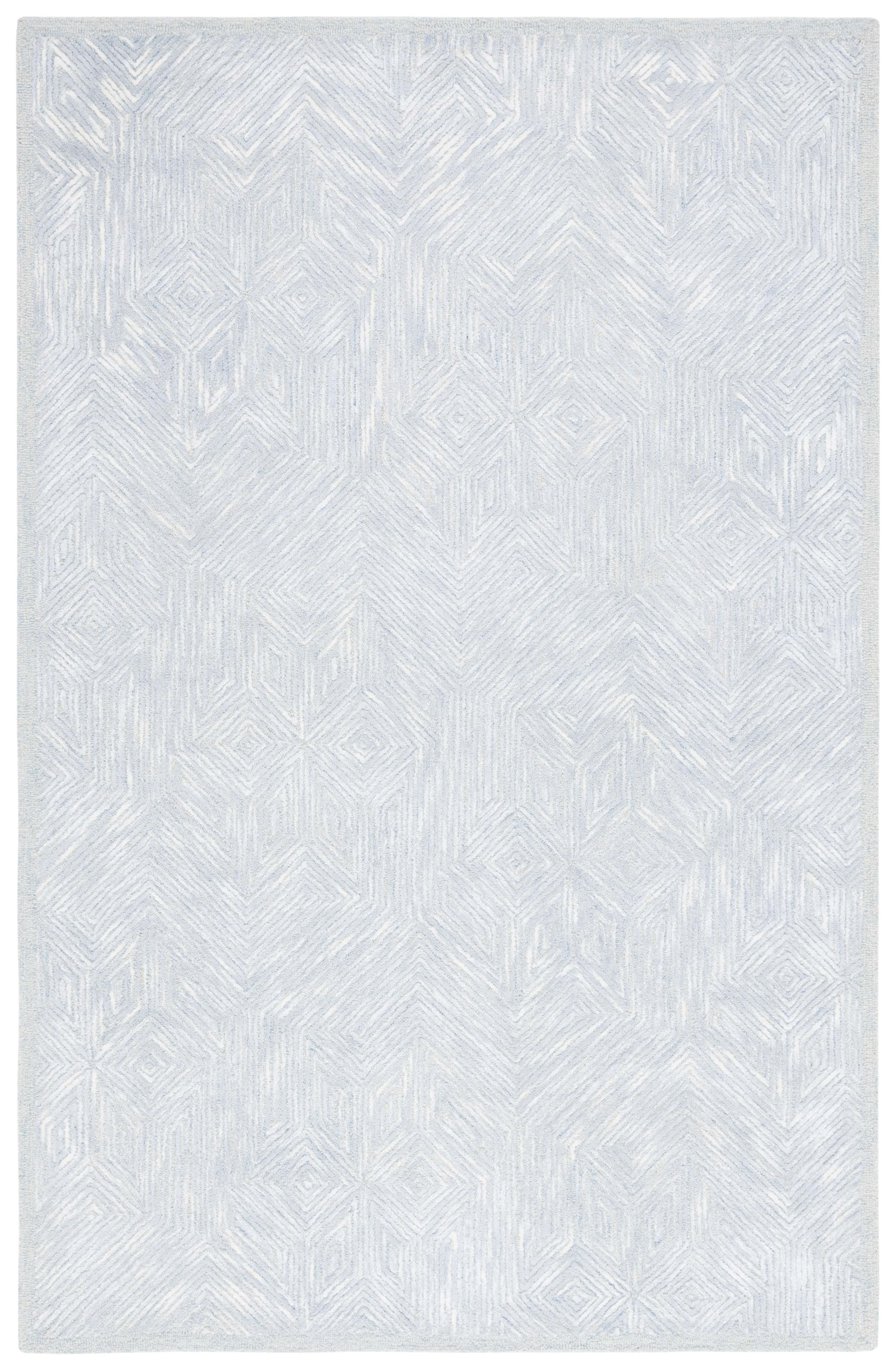 SAFAVIEH Soho Rhetta Abstract Area Rug, Blue/Grey, 4' x 6'