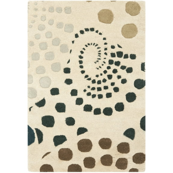 SAFAVIEH Soho Roden Geometric Wool Area Rug, Beige/Multi, 2' x 3'