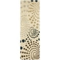 thumbnail image 1 of SAFAVIEH Soho Roden Polka Dots Wool Runner Rug, Beige/Multi, 2'6" x 6', 1 of 9