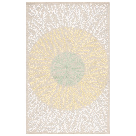 SAFAVIEH Soho Roger Abstract Area Rug, Beige/Yellow, 5' x 8'