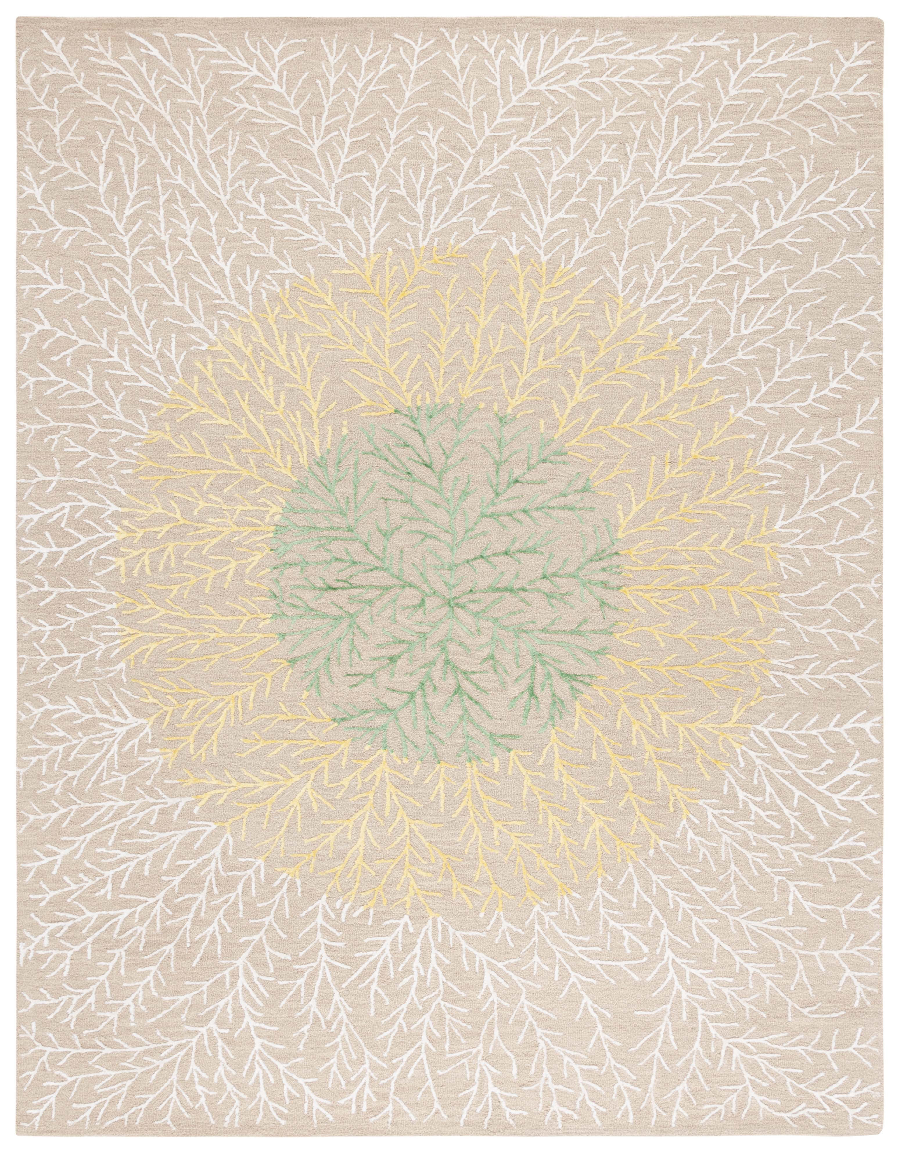 SAFAVIEH Soho Roger Abstract Area Rug, Beige/Yellow, 8' x 10'