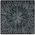 thumbnail image 1 of SAFAVIEH Soho Roger Abstract Area Rug, Black/Ivory, 6' x 6' Square, 1 of 8