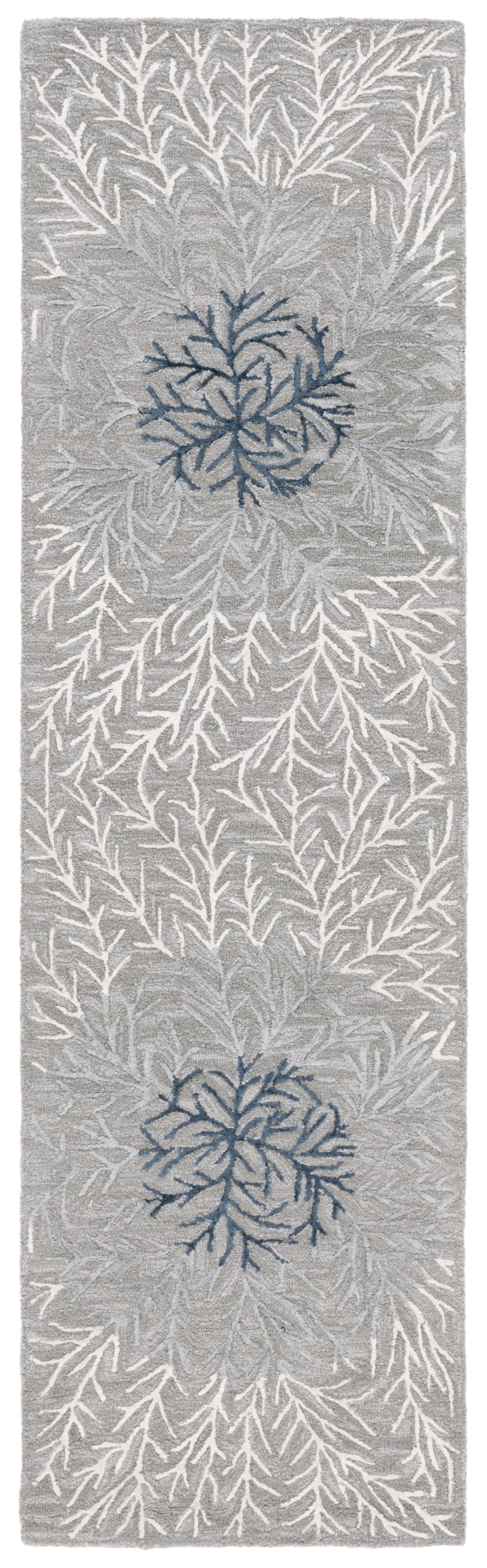 SAFAVIEH Soho Roger Abstract Runner Rug, Grey/Ivory, 2'3" x 8'