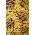 thumbnail image 1 of SAFAVIEH Soho Roxanne Dotted Wool Area Rug, Gold/Black, 6' x 9', 1 of 8