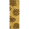 thumbnail image 1 of SAFAVIEH Soho Roxanne Dotted Wool Runner Rug, Gold/Black, 2'6" x 10', 1 of 8