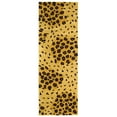 thumbnail image 1 of SAFAVIEH Soho Roxanne Dotted Wool Runner Rug, Gold/Black, 2'6" x 8', 1 of 8