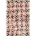 thumbnail image 1 of SAFAVIEH Soho Ryan Geometric Dotted Wool Area Rug, Ivory/Multi, 7'6" x 9'6", 1 of 4