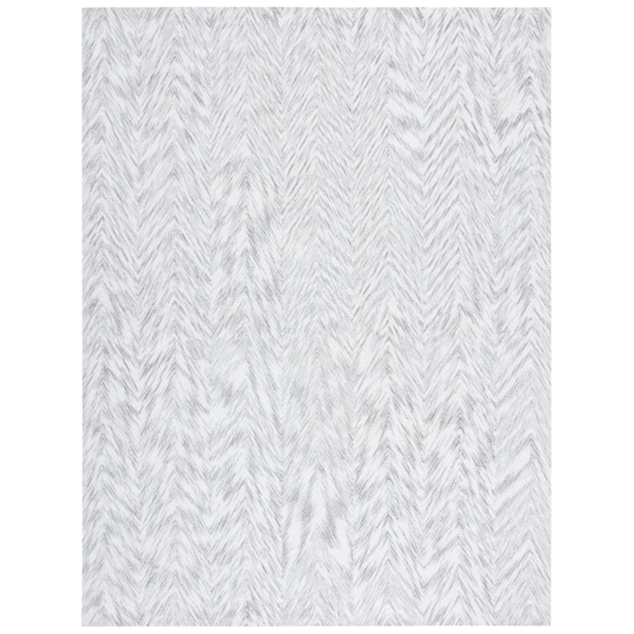 SAFAVIEH Soho Ryker Zig-Zag Area Rug, Grey/Ivory, 5' x 8'