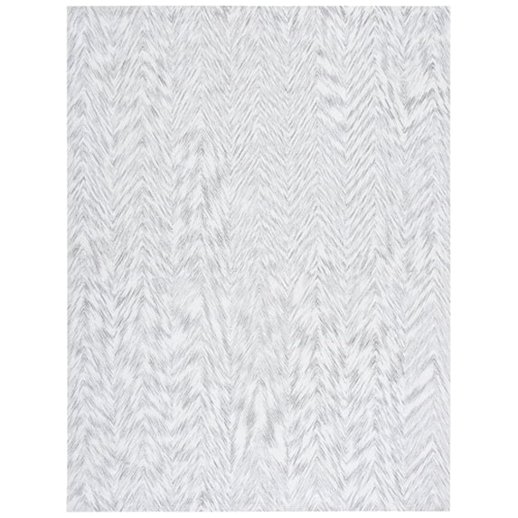 SAFAVIEH Soho Ryker Zig-Zag Area Rug, Grey/Ivory, 5' x 8'