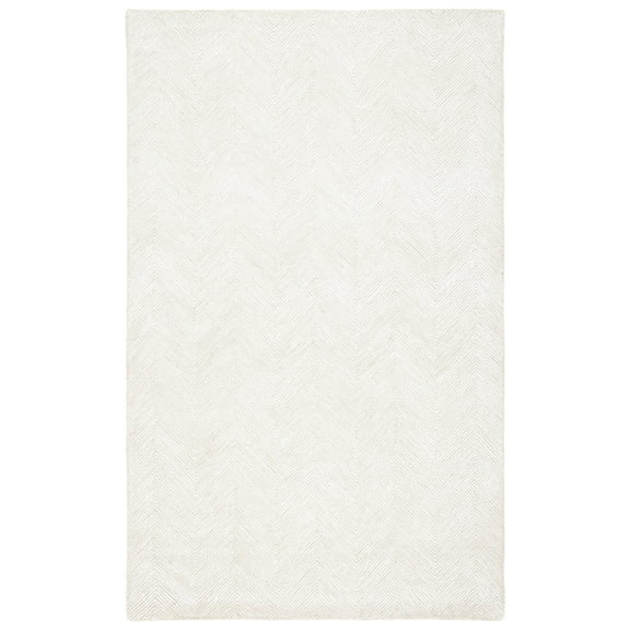 SAFAVIEH Soho Ryker Zig-Zag Area Rug, Ivory/Beige, 8' x 10'