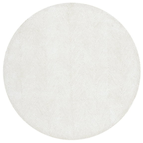 SAFAVIEH Soho Ryker Zig-Zag Area Rug, Ivory/Beige, 8' x 8' Round
