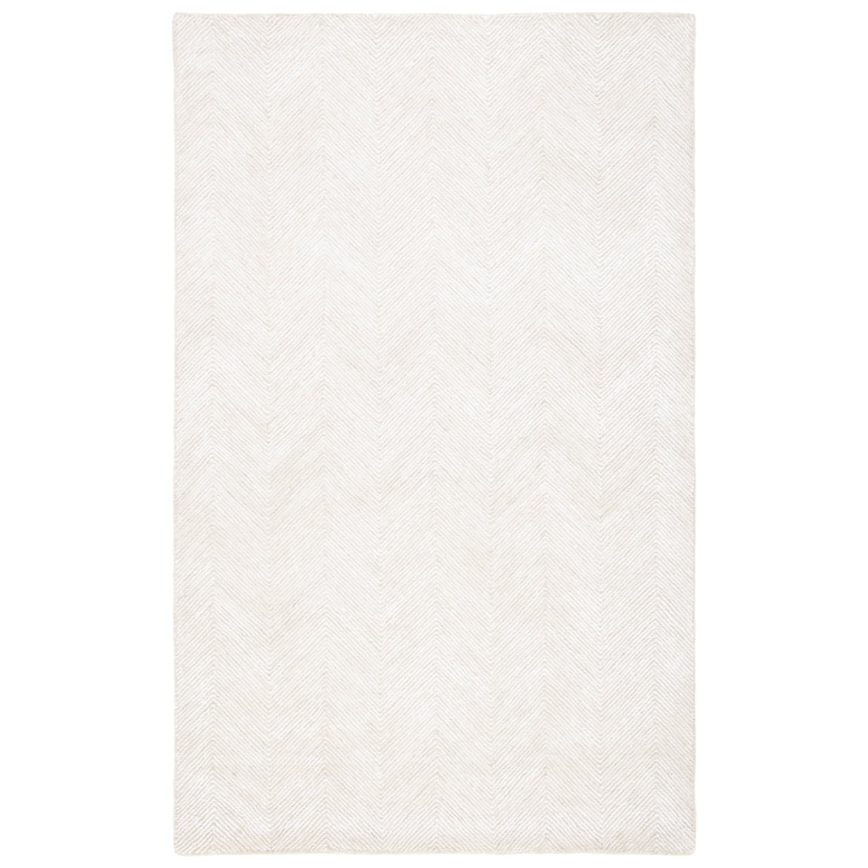 Ivory and Beige 9' x 12' Handmade Tufted Wool Viscose Rug
