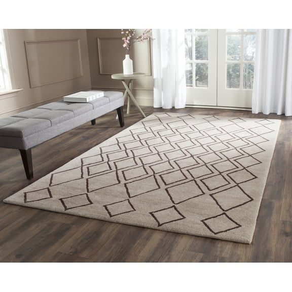 Safavieh Soho Eden Geometric Area Rug, Light Gray/Dark Gray, 2' x 3'