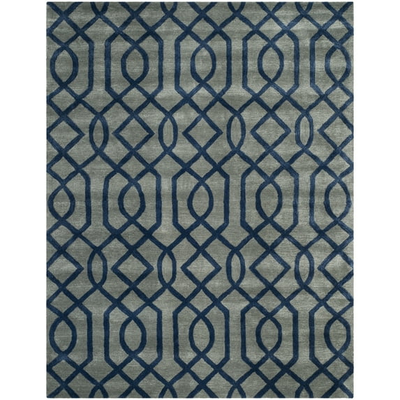 SAFAVIEH Soho SOH411A Handmade Grey / Dark Blue Rug