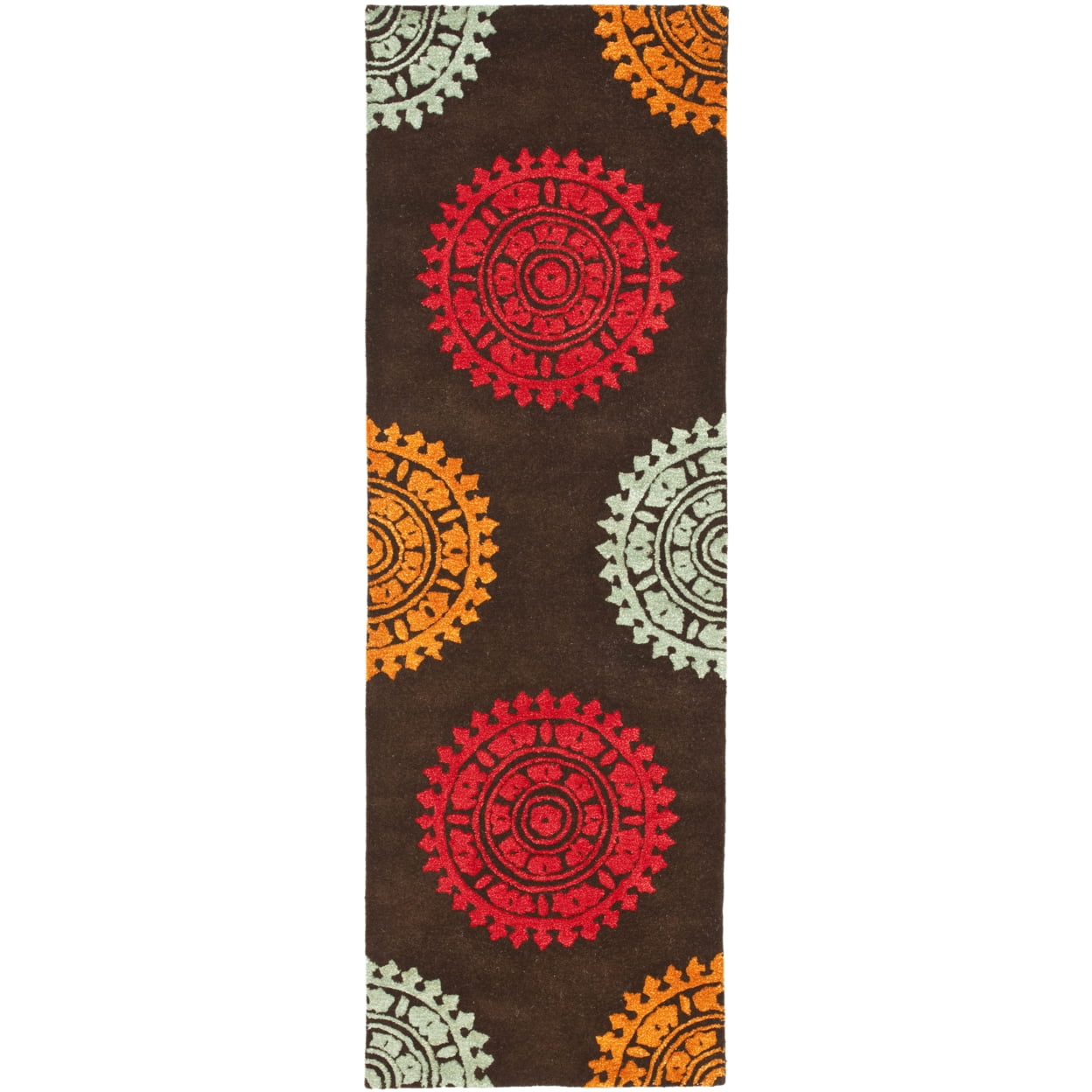 SAFAVIEH Soho SOH732A Handmade Brown / Multi Rug