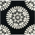 thumbnail image 1 of SAFAVIEH Soho Rozanne Medallion Area Rug, Black/Ivory, 6' x 6' Square, 1 of 8