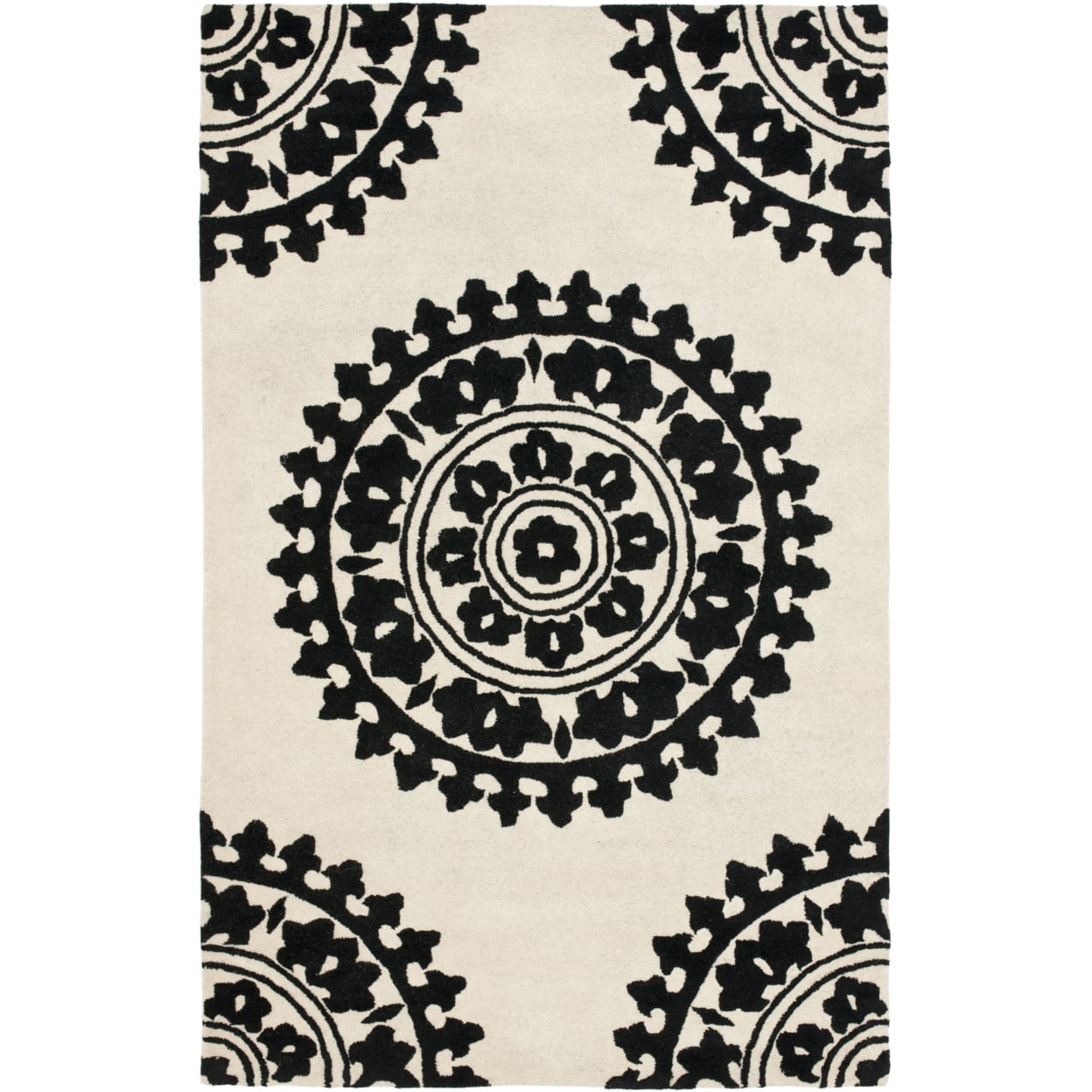 SAFAVIEH Soho SOH732G Handmade Ivory / Black Rug - Walmart.com