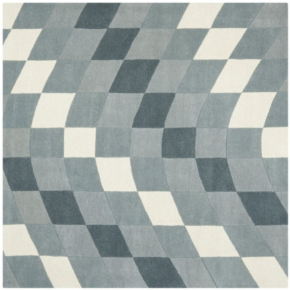 SAFAVIEH Soho SOH782B Handmade Light Grey / Ivory Rug