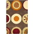 thumbnail image 1 of SAFAVIEH Soho Selma Geometric Wool Area Rug, Brown/Multi, 3'6" x 5'6", 1 of 10