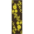 thumbnail image 1 of SAFAVIEH Soho Shelby Abstract Floral Wool Runner Rug, Brown/Green, 2'6" x 8', 1 of 8
