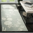 thumbnail image 1 of SAFAVIEH Soho Shelby Abstract Floral Wool Runner Rug, Grey/Ivory, 2'6" x 8', 1 of 5