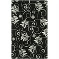 thumbnail image 1 of SAFAVIEH Soho Stanley Abstract Wool Area Rug, Black/Ivory, 7'6" x 9'6", 1 of 10
