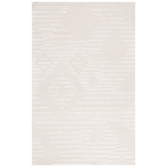 SAFAVIEH Soho Stewart Geometric Area Rug, Ivory, 3' x 5'