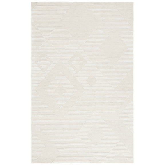 SAFAVIEH Soho Stewart Geometric Area Rug, Ivory, 8' x 10'