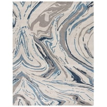 SAFAVIEH Soho Sybella Abstract Area Rug, Grey/Blue, 8' x 10'