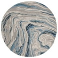 thumbnail image 1 of SAFAVIEH Soho Vasilis Abstract Area Rug, Blue/Beige, 6' x 6' Round, 1 of 8